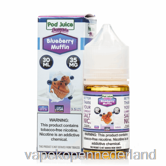 Elektronische Sigaret Vape Bosbessenmuffin - Peulensap - 30 Ml 55 Mg